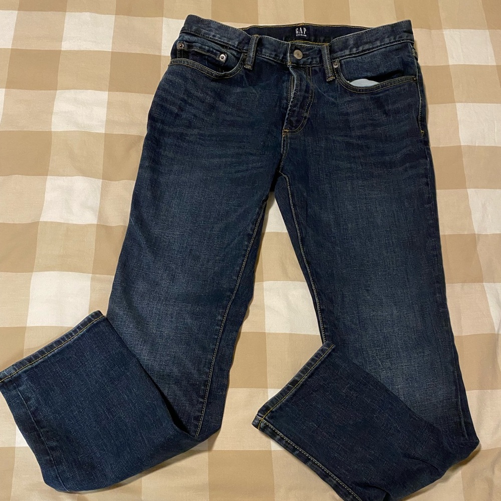 Mens GAP skinny blue jeans